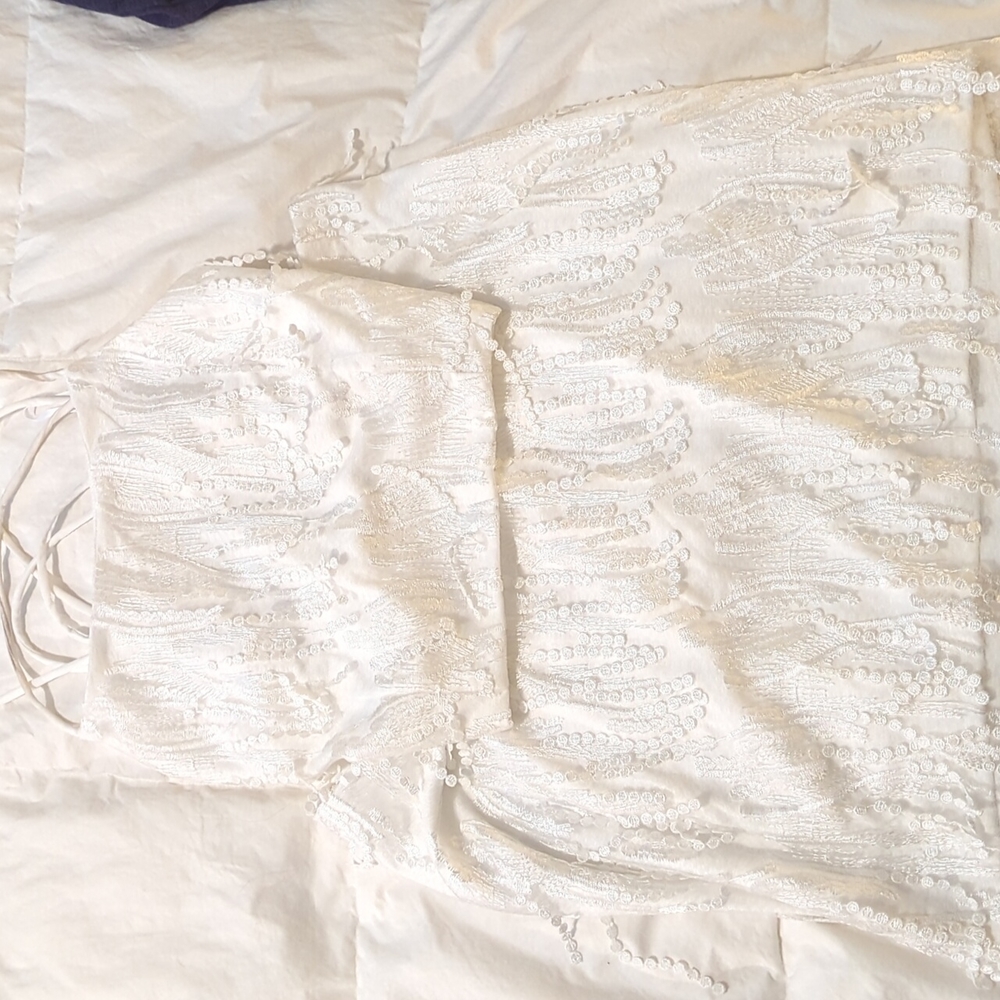 Two piece white Lulu's dress